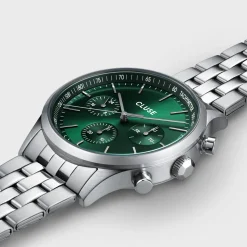 CLUSE Montres Argent|Anthéor^Anthéor Multifunction Watch Steel Green, Silver Colour