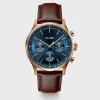 CLUSE Montres Rose Gold|Anthéor^Anthéor Multifunction Watch Leather Blue, Rose Gold Colour