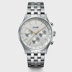 CLUSE Montres Argent|Anthéor^Anthéor Multifunction Watch Steel Silver Bicolour, Silver Colour