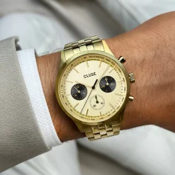 CLUSE Montres Or|Anthéor^Anthéor Multifunction Watch Steel Full Gold, Gold Colour