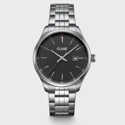 CLUSE Montres Argent|Montres Noir^Anthéor Watch Steel Black, Silver Colour