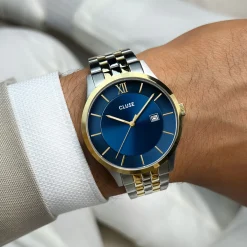 CLUSE Aravis^Aravis 3-Hand Watch, Blue, Bicolour