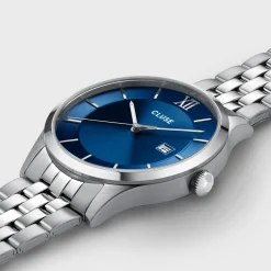 CLUSE Montres Argent|Aravis^Aravis 3-Hand Watch, Blue, Silver Colour