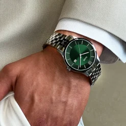 CLUSE Montres Argent|Aravis^Aravis 3-Hand Watch, Green, Silver Colour