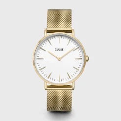 CLUSE Montres Or|Boho Chic^Boho Chic Mesh Gold/White