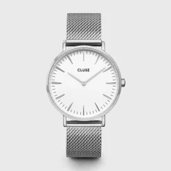 CLUSE Montres Argent|Boho Chic^Boho Chic Mesh White, Silver Colour