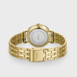 CLUSE Montres Or|Boho Chic Petite^Boho Chic Petite Steel Watch, Dark Cherry, Gold Colour