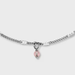 CLUSE Bracelets De Cheville^Essentielle Anklet Rose Quartz Bead, Silver Colour