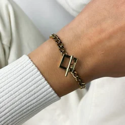 CLUSE Bracelets^Essentielle Denim Chain Bracelet, Gold Colour