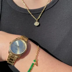 CLUSE Colliers^Essentielle Figaro Chain Citrus Charm Necklace, Gold Colour