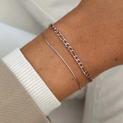 CLUSE Bracelets^Essentielle Figaro Chain Bracelet Set, Rose Gold Colour