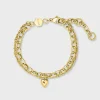 CLUSE Bracelets^Essentielle Heart Charm Double Chain Bracelet, Gold Colour