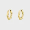 CLUSE Boucles D’oreilles^Essentielle Hexagon Medium Hoop Earrings, Gold Colour