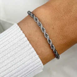 CLUSE Bracelets^Essentielle Rope Bracelet Silver Colour