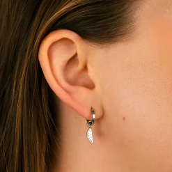 CLUSE Boucles D’oreilles^Essentielle Watermelon Charm Hoop Earrings, Silver Colour