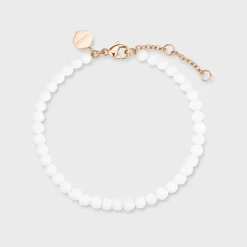 CLUSE Bracelets^Essentielle White Beads Bracelet, Rose Gold Colour