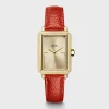 CLUSE Montres Or|Fluette^Fluette Leather Coral Lizard, Gold Colour