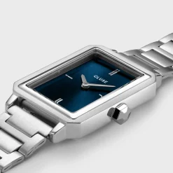 CLUSE Montres Argent|Fluette^Fluette Steel, Dark Blue, Silver Colour
