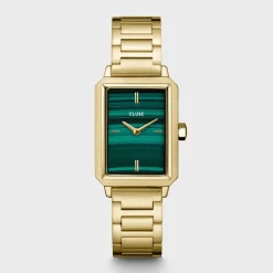 CLUSE Montres Or|Fluette^Fluette Steel Green, Gold Colour