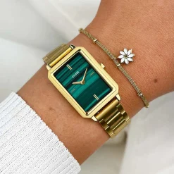 CLUSE Montres Or|Fluette^Fluette Steel Green, Gold Colour