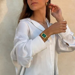 CLUSE Montres Or|Fluette^Fluette Steel Green, Gold Colour