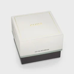 CLUSE Montres Or|Fluette^Fluette Watch Double Leather Black, Gold Colour