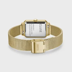 CLUSE Montres Or|Fluette^Fluette Watch Mesh White, Gold Colour