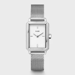 CLUSE Montres Argent|Fluette^Fluette Watch Mesh White, Silver Colour