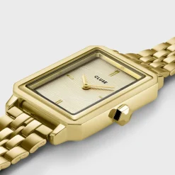 CLUSE Montres Or|Fluette^Fluette Watch Steel, Sand Texture Gold, Gold Colour