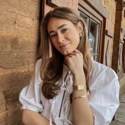 CLUSE Montres Or|Fluette^Fluette Watch Steel, Sand Texture Gold, Gold Colour