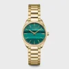 CLUSE Montres Or|Féroce Mini^Féroce Mini Steel, Green, Gold Colour