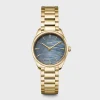CLUSE Montres Or|Féroce Mini^Féroce Mini Watch Steel, Blue Pearl, Gold Colour