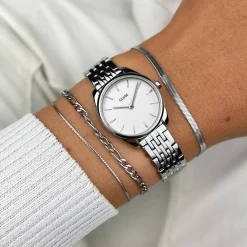 CLUSE Montres Argent|Féroce Mini^Féroce Mini Watch Steel White, Silver Colour