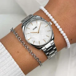 CLUSE Montres Argent|Féroce Petite^Féroce Petite Steel, White Pearl, Silver Colour