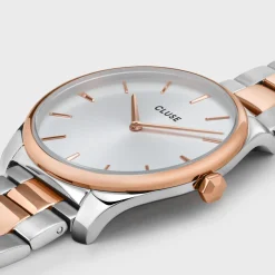 CLUSE Féroce^Féroce Steel, White, Rose Gold/Silver Colour