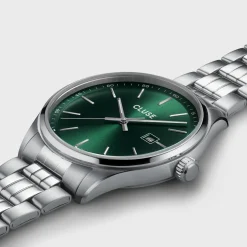 CLUSE Montres Argent|Anthéor^Gift Box Anthéor Steel Watch Green and Silver Chain Bracelet