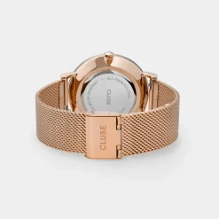 CLUSE Boho Chic^Gift Box Boho Chic Mesh Watch and Strap Rose Gold Colour