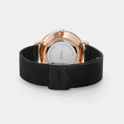 CLUSE Boho Chic^Gift Box Boho Chic Mesh Watch and Strap Rose Gold Colour