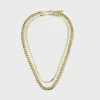 CLUSE Colliers^Gift Box Essentielle Snake and Flat Curb Necklaces, Gold Colour