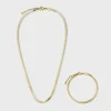 CLUSE Colliers^Gift Box Essentielle Snake Bracelet & Necklace Gold Colour