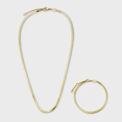 CLUSE Colliers^Gift Box Essentielle Snake Bracelet & Necklace Gold Colour