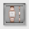 CLUSE La Tétragone^Gift Box La Tétragone Watch and Bracelet Rose Gold Colour