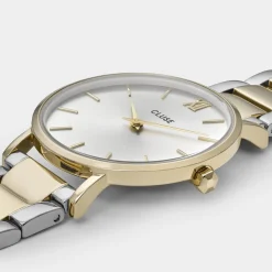 CLUSE Minuit^Gift Box Minuit Watch and Bracelet Gold Colour