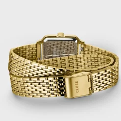 CLUSE Montres Or|Gracieuse Petite^Gracieuse Petite Watch Double Steel, Forest Green, Gold Colour