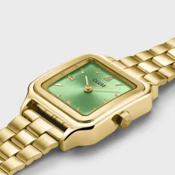 CLUSE Montres Or|Gracieuse Petite^Gracieuse Petite Watch Steel, Light Green, Gold Colour