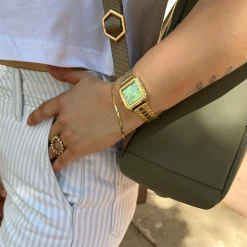 CLUSE Montres Or|Gracieuse Petite^Gracieuse Petite Watch Steel, Light Green, Gold Colour