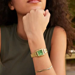 CLUSE Montres Or|Gracieuse Petite^Gracieuse Petite Watch Steel, Light Green, Gold Colour