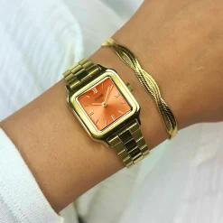 CLUSE Montres Or|Gracieuse Petite^Gracieuse Petite Watch Steel, Apricot, Gold Colour