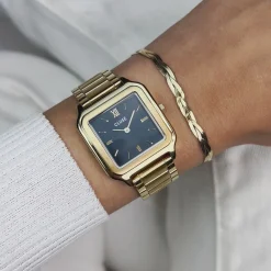 CLUSE Montres Noir|Montres Or^Gracieuse Watch Steel, Black, Gold Colour