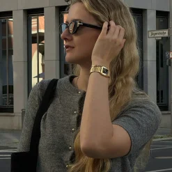 CLUSE Montres Noir|Montres Or^Gracieuse Watch Steel, Black, Gold Colour